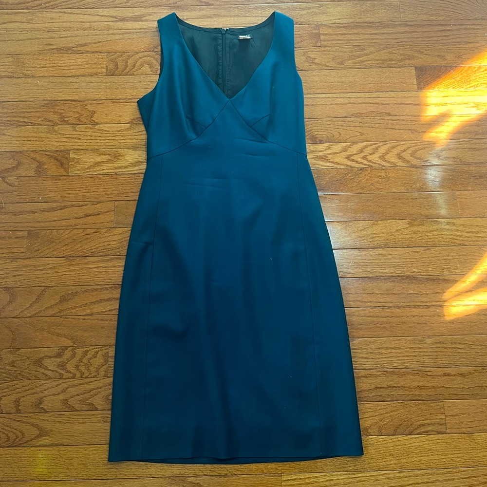 J. Crew Super 120’s Dress in Teal Size 0
